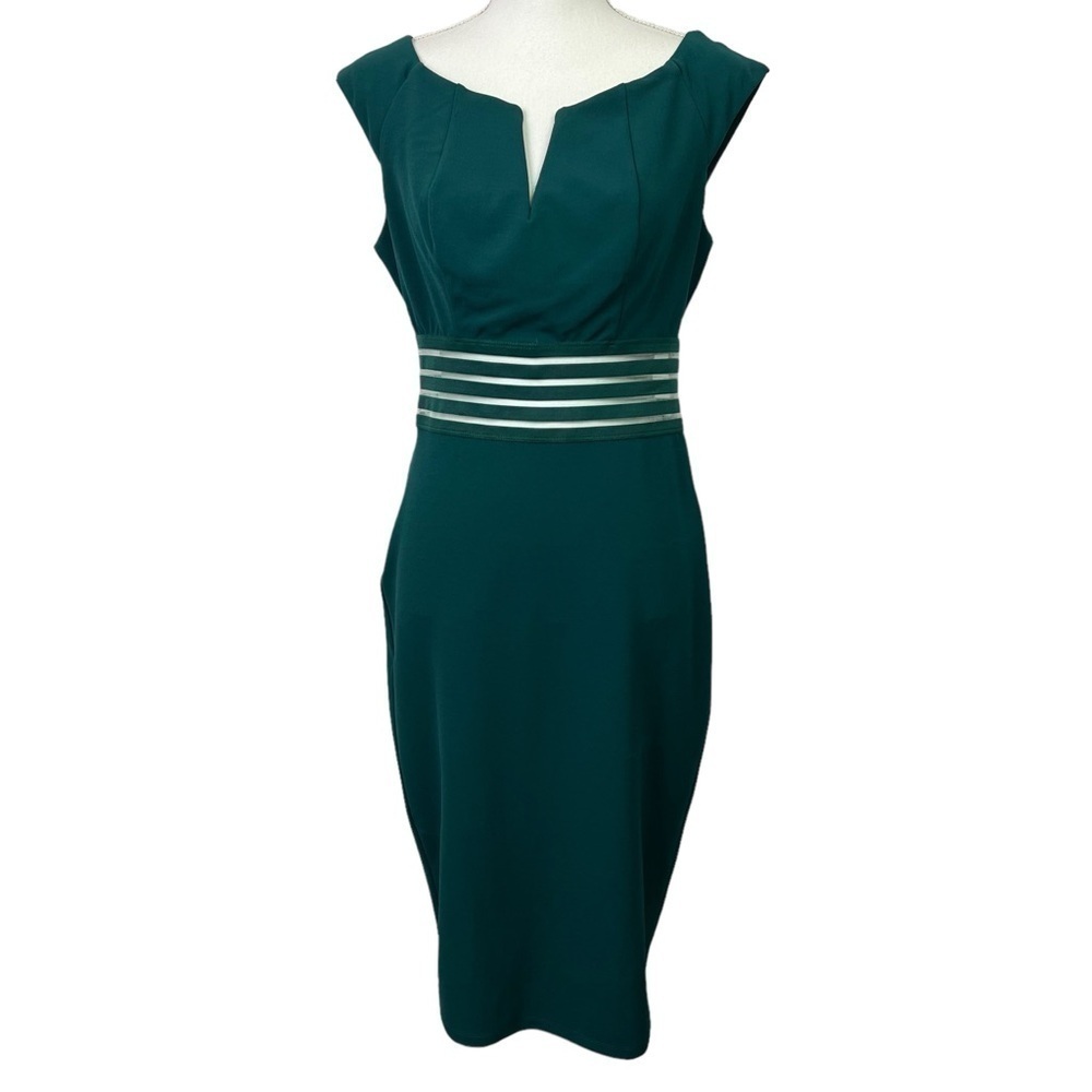 Venus Women’s Career Business Pullover Dress Sz Medium Color Green Sleeveless